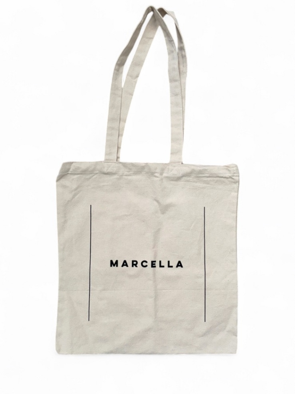 Marcella White Canvas Tote